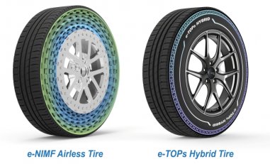 Conceitos brilhantes de pneus e-NIMF e e-TOPS