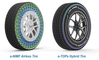 Conceitos brilhantes de pneus e-NIMF e e-TOPS