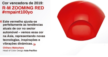 Vermelho vencedor para representar a marca R-M no ano 2019