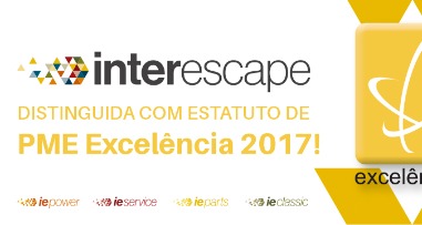 Interescape recebe estatuto de “PME Excelência 2017”