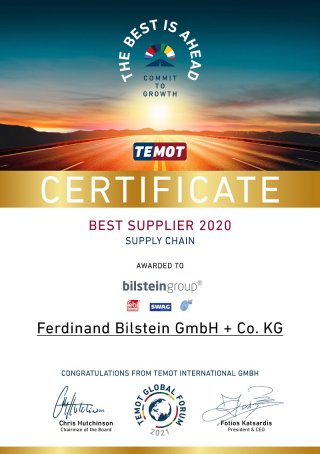 TEMOT premeia bilstein group como o melhor fornecedor