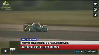 Novo record de velocidade num veículo elétrico