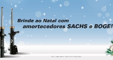 Amortecedores Sachs e Boge em campanha no Natal 